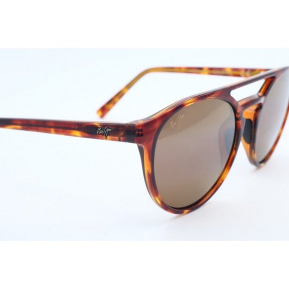 Maui Jim AH DANG MJ781-10 Oval Tortoise Sunglasses HCL® Bronze Polarized (A) main image 5